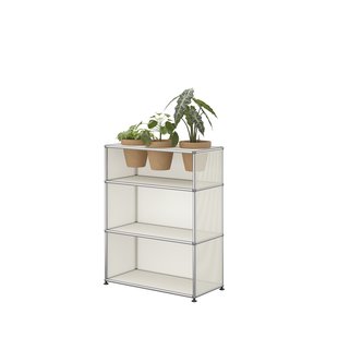 USM Haller A world of plants highboard 1x3 - 3 potten - 24 zuiverwit