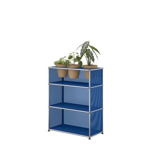 USM Haller A world of plants highboard 1x3 - 3 potten - 27 gentiaanblauw