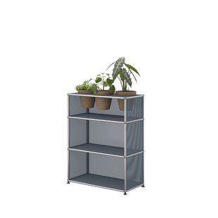 USM Haller A world of plants highboard 1x3 - 3 potten - 32 middengrijs