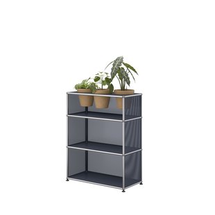 USM Haller A world of plants highboard 1x3 - 3 potten - 33 antracietgrijs