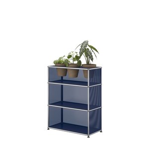 USM Haller A world of plants highboard 1x3 - 3 potten - 34 staalblauw