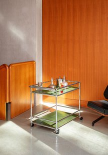 USM Haller Bartrolley - USM 36 olivgrün