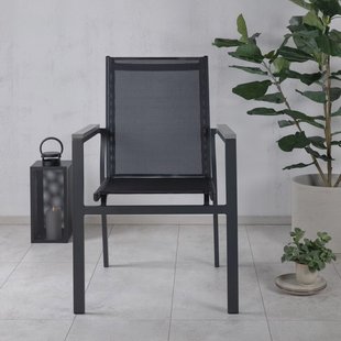 Nohr Tuinstoel 'Marnell' kleur Zwart