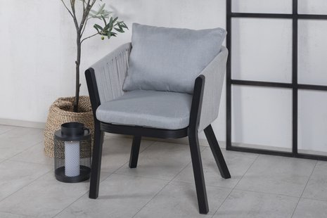 Nohr Tuinstoel 'Sauel' kleur Grijs