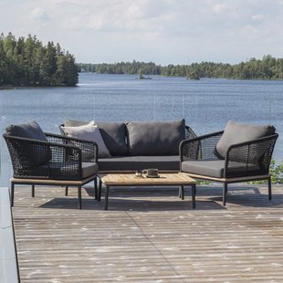 Nohr Loungeset 'Grizel' Met bank, tafel en 2 stoelen