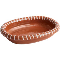 HAY Barro schaal ovaal - S - natural with stripes