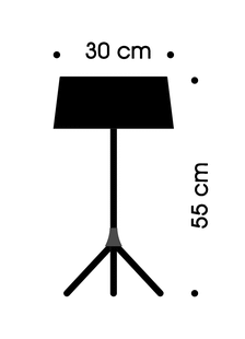 FRAUMAIER Tafellamp Marie - zwart/goud