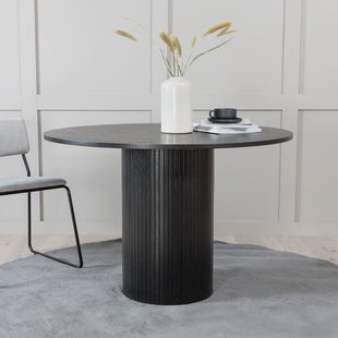 Nohr Ronde Eettafel 'Fionna' MDF 110cm, kleur Zwart