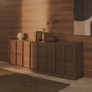 Kave Home Dressoir 'Onix' Notenfineer, 200cm
