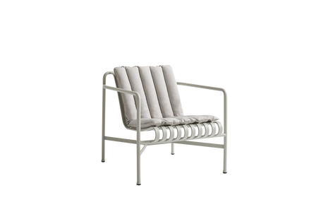 HAY Palissade Soft Gewatteerd kussen voor Lounge Chair Laag - grijs