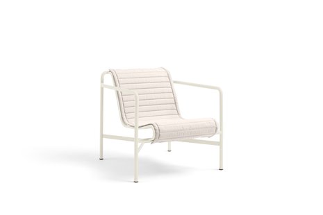HAY Palissade Soft Gewatteerd kussen voor Lounge Chair Laag - cream white