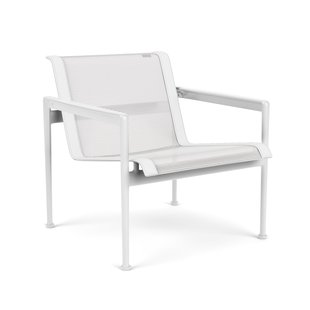 Knoll International 1966 Loungestoel met armleuningen - wit