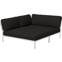 HOUE NIVEAU Knus hoekje Gedempt wit - Sunbrella Heritage - Char - links