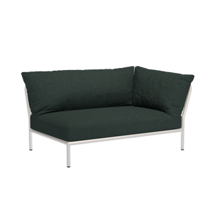HOUE LEVEL 2 Loungebank Gedempt Wit - Sunbrella Heritage alpine green - rechts