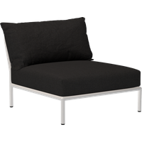 HOUE LEVEL 2 Loungestoel Gedempt wit - Sunbrella Heritage - Char