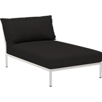 HOUE LEVEL 2 Chaiselounge Gedempt Wit - Sunbrella Heritage - Char