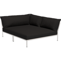 HOUE LEVEL 2 Cozy Sofa Muted White - Sunbrella Heritage - Char - rechts