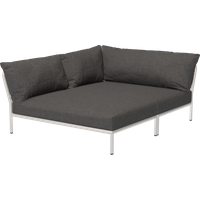 HOUE LEVEL 2 Cozy Sofa Muted White - Basic - donkergrijs - links