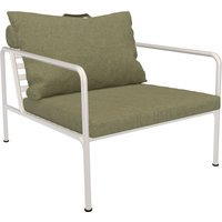 HOUE AVON Loungestoel Muted White - Sunbrella Heritage Leaf
