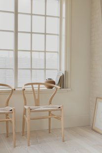 Carl Hansen & Søn Set van 4 CH24 Y Wishbone chair - gezeept eiken - natuurlijk vlechtwerk