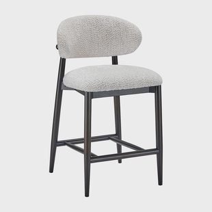 Richmond Barstoel 'Cherry' Chenille, kleur Crème (zithoogte 68cm)