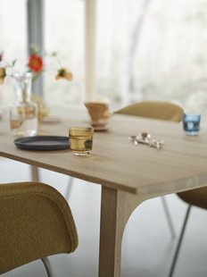 Muuto Earnest uitschuifbare tafel - oak - 205 x 100 cm