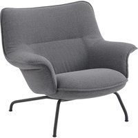 Muuto Doze Loungestoel Low Back Tube - grijs - Ocean 80