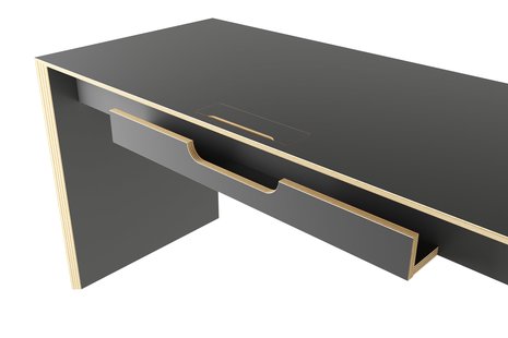 Müller Möbelwerkstätten BRIDGE bureau - antraciet