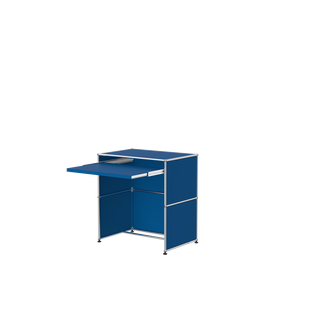 USM Haller Bureau met uittrekblad - 27 gentiaanblauw