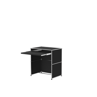 USM Haller Bureau met uittrekblad - 30 grafietzwart