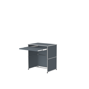 USM Haller Bureau met uittrekblad - 32 middengrijs