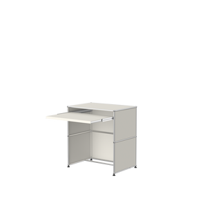 USM Haller Bureau met uittrekblad - 24 zuiverwit