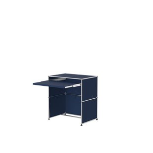 USM Haller Bureau met uittrekblad - 34 staalblauw