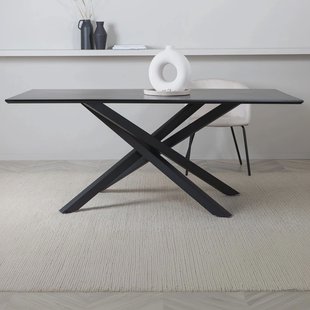 Nohr Eettafel 'Chenell' MDF, 180 x 90cm, kleur Zwart