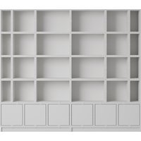 Muuto Stacked Storage Bookcase Configuratie 1 - grijs