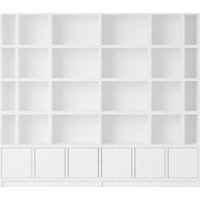 Muuto Stacked Storage Bookcase Configuratie 1 - wit