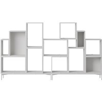 Muuto Stacked Storage Bookcase configuratie 3 - grijs