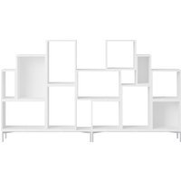 Muuto Stacked Storage Bookcase configuratie 3 - wit