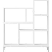 Muuto Stacked Storage Bookcase configuratie 5 - wit