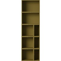 Muuto Stacked Storage Bookcase configuratie 7 - brown green