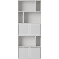 Muuto Stacked Storage Bookcase configuratie 8 - grijs