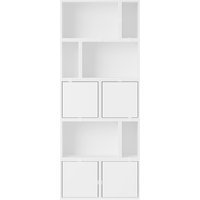 Muuto Stacked Storage Bookcase configuratie 8 - wit