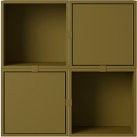 Muuto Stacked Storage Hallway Configuratie 4 - brown green