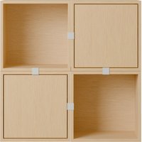 Muuto Stacked Storage Hallway Configuratie 4 - eiken
