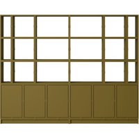Muuto Stacked Storage Office Configuratie 2 - brown green
