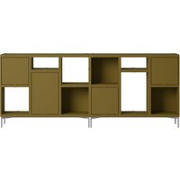 Muuto Stacked Storage Office Configuratie 3 - brown green