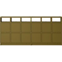 Muuto Stacked Storage Sideboard Configuratie 1 - brown green