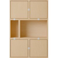 Muuto Stacked Storage Sideboard Configuratie 4 - eiken