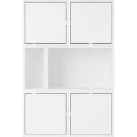 Muuto Stacked Storage Sideboard Configuratie 4 - wit