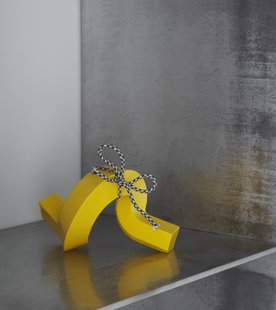 Normann Copenhagen Crooked One kandelaar - NormannCopenhagenCrookedYellow